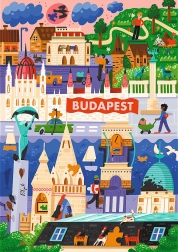 trefl puzzle premium plus a színek művészete: budapest, magyarország 1000 darab
