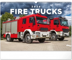 Fali naptár Tűzoltóautók 2026