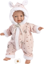 Llorens 63302 LITTLE BABY - élethű baba puha textiltesttel - 32 cm