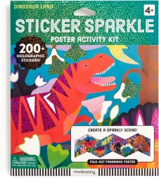 Csillogó matricakészlet – Dínók világa