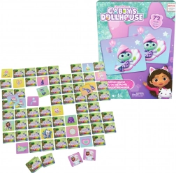 Gabby’s Dollhouse memóriajáték – Gabi macskaháza, 72 kártya