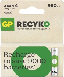 AAA Ni-MH újratölthető elemek 950mAh GP ReCyko