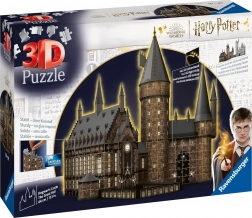 Ravensburger 3D puzzle Hogwarts Nagyterem - Éjszakai kiadás