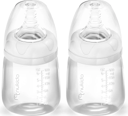 Nukido PP cumisüvegek dinamikus cumifejekkel, 180 ml - 2 db