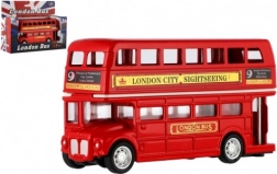 Piros emeletes busz London 12 cm