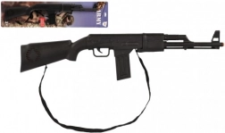 Műanyag géppuska/pisztoly csapódó mechanizmussal 66 cm