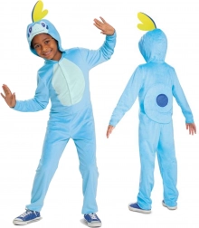 Gyerek POKEMON Sobble kigurumi jelmez, kék onesie 126–136 cm (7–8 év)