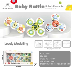 3 az 1-ben gyerek pörgettyű szett katicabogár, pillangó és méhecske tapadókoronggal