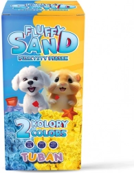 TUBAN Fluffy pihe-puha illatos homok, kék és sárga, 140 g