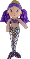 Plüss sellőlány lila 30 cm