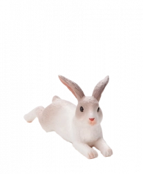 MOJO fekvő nyúl – élethű műanyag figura