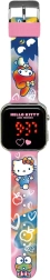 LED karóra naptárral Hello Kitty