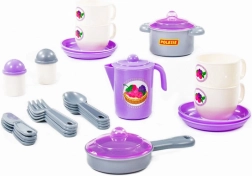 lila étkészlet két személyre