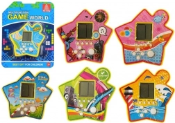 Zsebes elektronikus Tetris játék csillag alakban – sárga