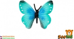 műanyag dekoratív Morpho helena lepke, 7 cm