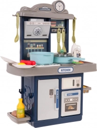 Interaktív gyerek konyha fényekkel és hangokkal, 28 darab – Kék