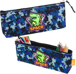 Íróeszköztartó Space Dino kék 20x8 cm