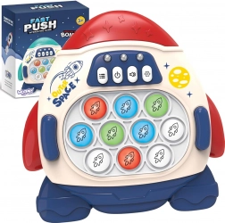 Woopie Pop It elektronikus antistressz ügyességi rakéta – piros