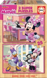 Fa puzzle Minnie 2x25 darab