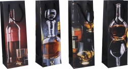 Közepes méretű ajándéktáska üvegre Egész évben