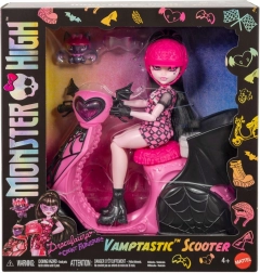 Monster High Draculaura vámpírrobogóval és denevérrel