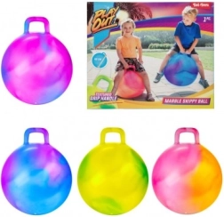 Ugrálólabda fogantyúval, 45 cm, színes