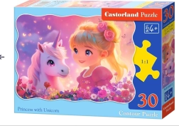 Puzzle Hercegnő egyszarvúval, 30 darabos CASTORLAND