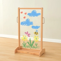 Masterkidz kétoldalas átlátszó festőállvány gyerekeknek