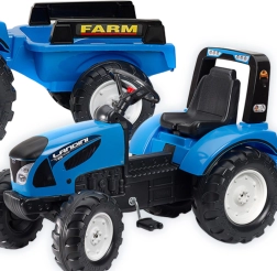 Lábbal hajtható LANDINI traktor pótkocsival, 3 éves kortól