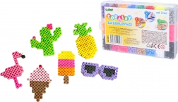 Rávasalható gyöngyök – nagy készlet, 24 szín