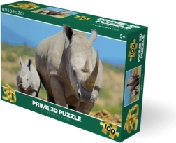 3D rinocérosz puzzle 100 darabbal