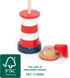 Small foot fa hengeres világítótorony rakosgató