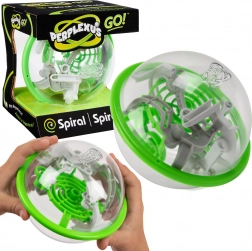 Perplexus Go spirális 3D labirintus – zöld gömb