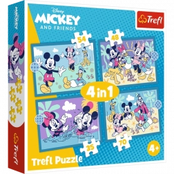 Trefl puzzle 4 az 1-ben – Vidám történetek MICKEY MOUSE