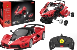 Rastar Építőkészlet 1:18 Ferrari FXXK EVO piros 88 darab