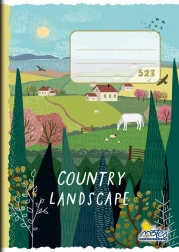 Iskolai füzet A5, vonalas 12 mm, Természet, 20 lap