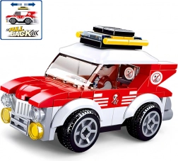 Sluban Town versenyautó – felhúzós építőkészlet