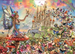 Educa puzzle Tündér és pillangók 500 darab