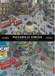 Puzzle Piccadilly Circus évtizedeken át 1000 darab GIBSONS