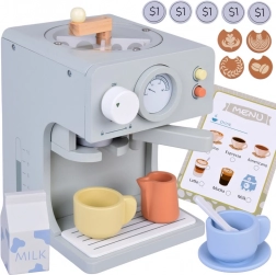 fa gyermek kávéfőző tartozékokkal