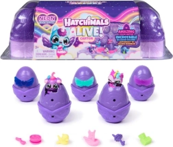 Hatchimals karton – Neon szivárvány – neon keltető 5 tojással és figurákkal