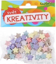 Színes gyöngyök Csillagok 15g