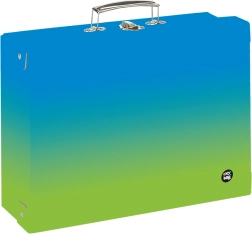 A4 OXY Ombre Kék-zöld bőrönd