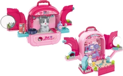 Kisállatkórház macskáknak való hátizsákban