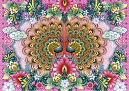 Indiai pávok puzzle 1500 darabbal