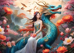 Puzzle Kék Sárkány 500 Darab