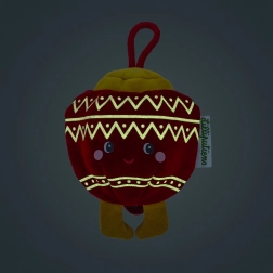 Karácsonyi plüss dekoráció – rózsaszín tündérke Bibbi