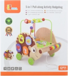 Fából készült húzójáték – sün, 5 az 1-ben, VIGA