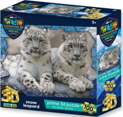 PRIME 3D Puzzle Animal Planet: Veszélyeztetett fajok – Hópárducok 3D 100 darab