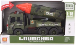 Katonai autó rakétával, elemes